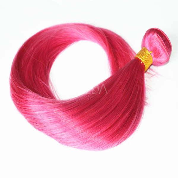 Crazy color double drawn hair wefts in Dubai   zj0034